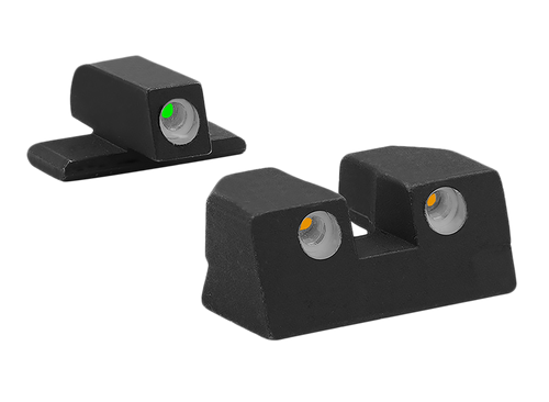 Meprolight Tru-Dot Sight Set Sig Sauer P-Series P226/P320 Green Tritium White Outline (Green/Orange Tritium)